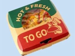 Custom F-Flute Pizza Window Boxes